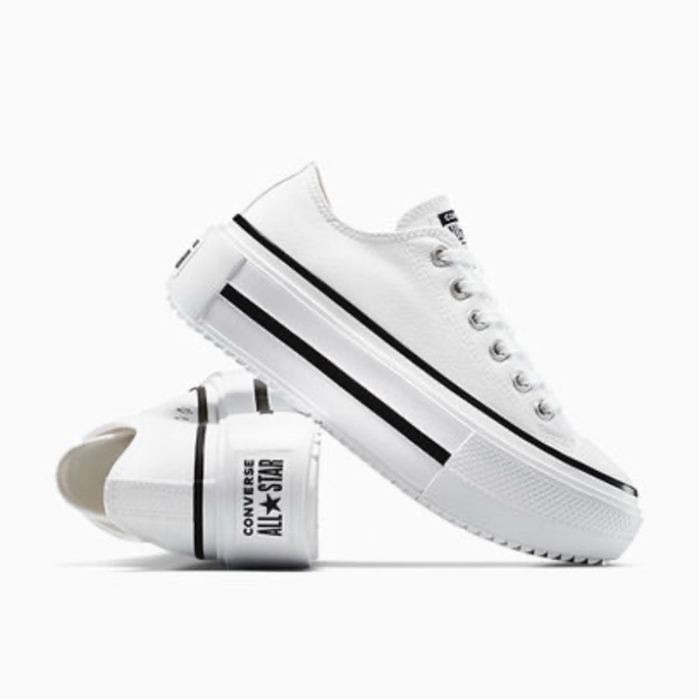 Converse Chuck Taylor All Star Lift Double Stack Platform Canvas Sneakers